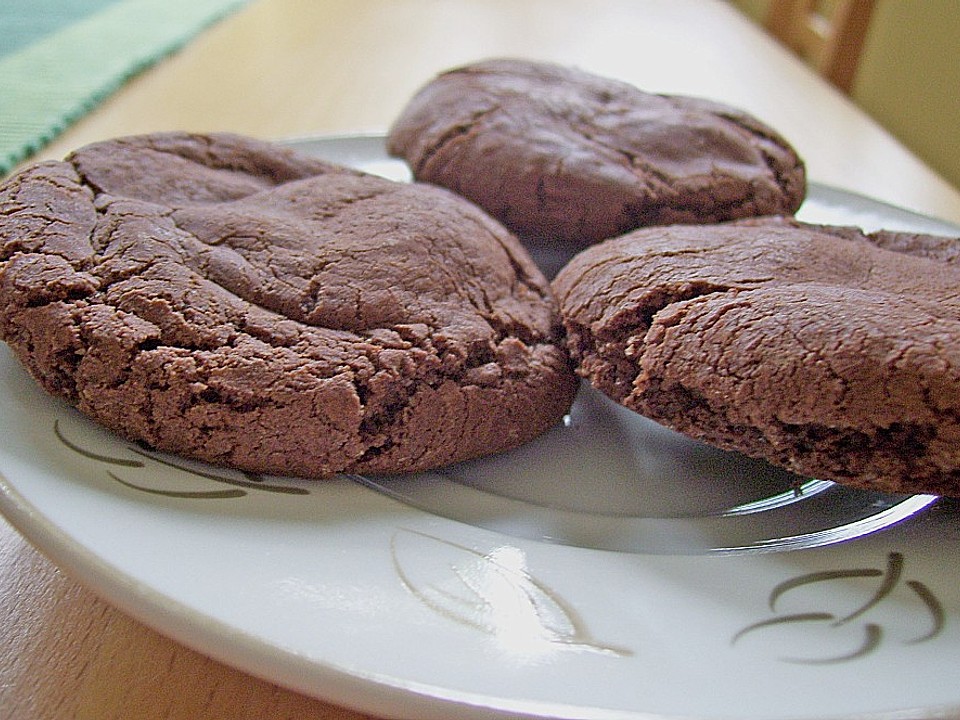 Schoko - Cookies mit Karamell - Kern - Rezepten